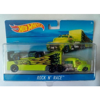 Hot Wheels Ciążarówka + Autko Rock n' Race